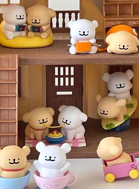 线条小狗欢乐连连系列盲盒手办周边可爱公仔玩偶桌面摆件批发