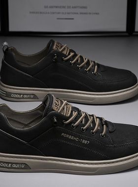 男鞋春季新款透气小白鞋子男学生潮流百搭布鞋运动休闲板鞋子潮鞋