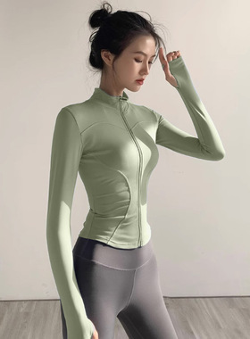 2025秋季普拉提速干衣运动健身服户外跑步外套女lulu瑜伽服套装