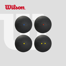 мяч для сквоша wilson威尔胜壁球初学/进阶训练/专业比赛蓝点红点双黄点罐装壁球