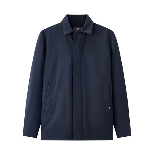 九牧王男装2025冬季新款行政夹克公务商务休闲男款羽绒服鹅绒外套 - 图1