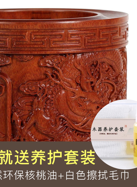 原木雕刻笔筒摆件多款可选择