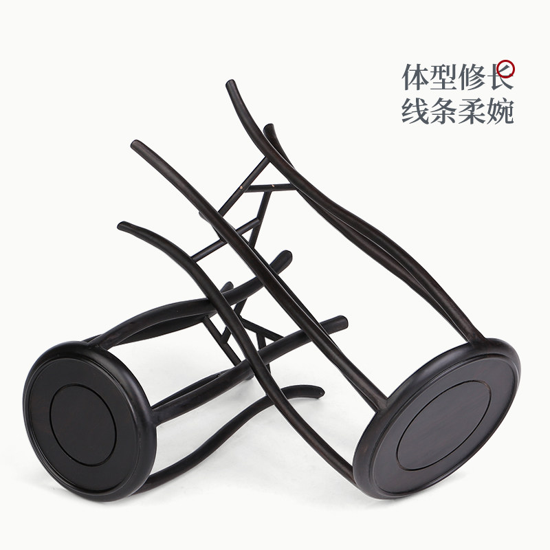红木雕刻花盆底座摆件实木质奇石石头佛像花瓶木座木制工艺品托架 校服diy定做