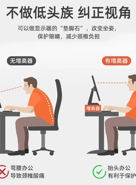 桌面电脑台式显示屏增高架垫