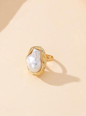 欧美款珍珠锁骨链轻奢高级感