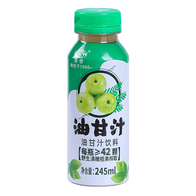 云南港侨油甘汁饮料245ML×6/15瓶野生油甘果油柑橄榄油甘子果汁 - 图3