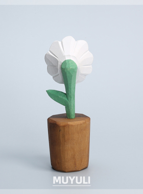 手工木雕小雏菊丨桌面摆件摆件饰品花束永生花解压圣诞节生日礼物