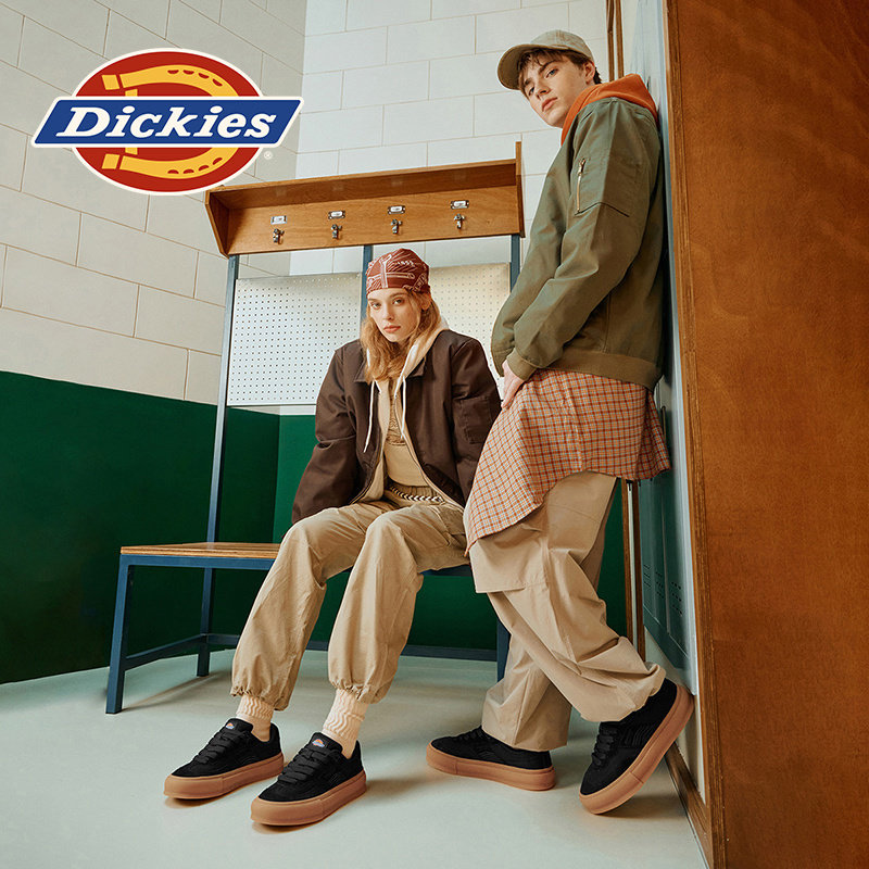 Dickies灵缇2代德训鞋男2026新款冬季黑色鞋子男鞋板鞋男士休闲鞋,淘宝优惠券,粉丝福利购,淘宝优惠卷