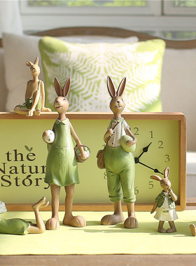 摆设摆件田园风格创意礼品兔子