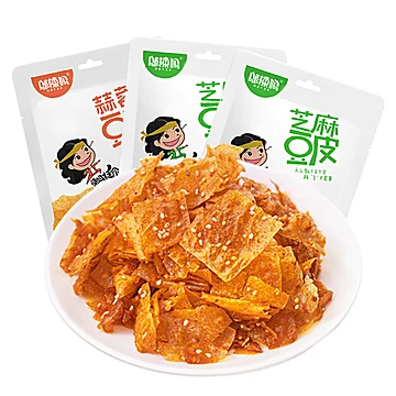 邬辣妈豆皮90g*3包芝麻/蒜蓉豆皮[10元优惠券]-寻折猪