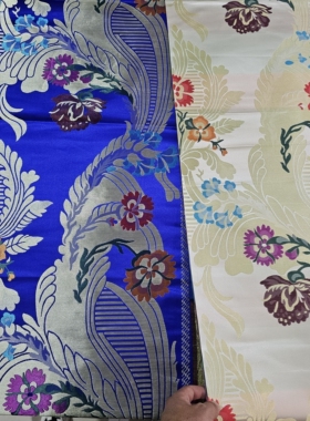吉祥精品饰品藏式格桑花提花加厚藏族用品蒙古族礼仪绸布哈达