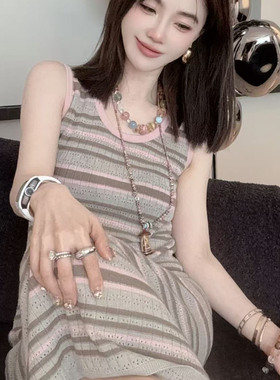 彩色多宝串珠项链女多巴胺颈饰