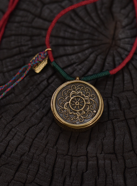 圆形嘎乌盒后盖可以打开男女同款包邮到家