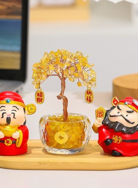 创意小神仙钟馗高档家居财神摆件