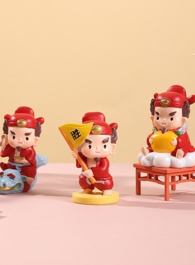 魁星点斗文创树脂摆件小状元考神