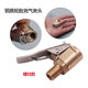 Tire quick inflating nozzle, tire pressure gauge, inflating nozzle, copper chuck-type inflating pump pipe joint