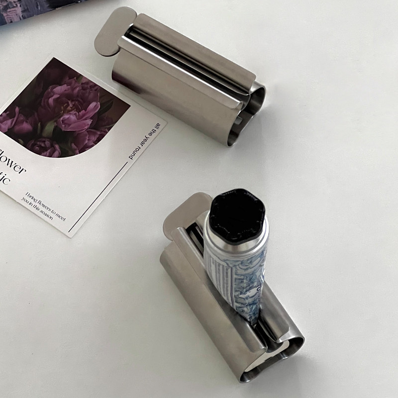 ins手动家用懒人304不锈钢牙膏架牙膏器快捷方便挤牙膏金属夹神器,淘宝优惠券,粉丝福利购,淘宝优惠卷