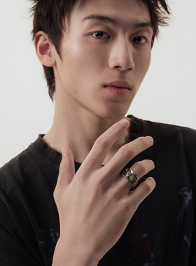 【王培延同款】BLACKHEAD/黑头出逃舞会系列舞会徽章组合套戒原创