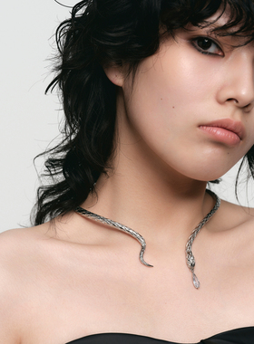 BLACKHEAD蛇形吊坠项圈