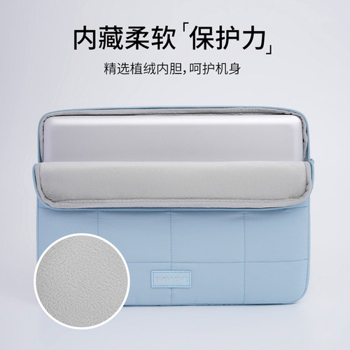笔记本电脑包内胆包保护套轻薄便携适用于苹果macbook联想小新air15华为matebook14寸戴尔华硕15.6寸ipad平板 - 图0