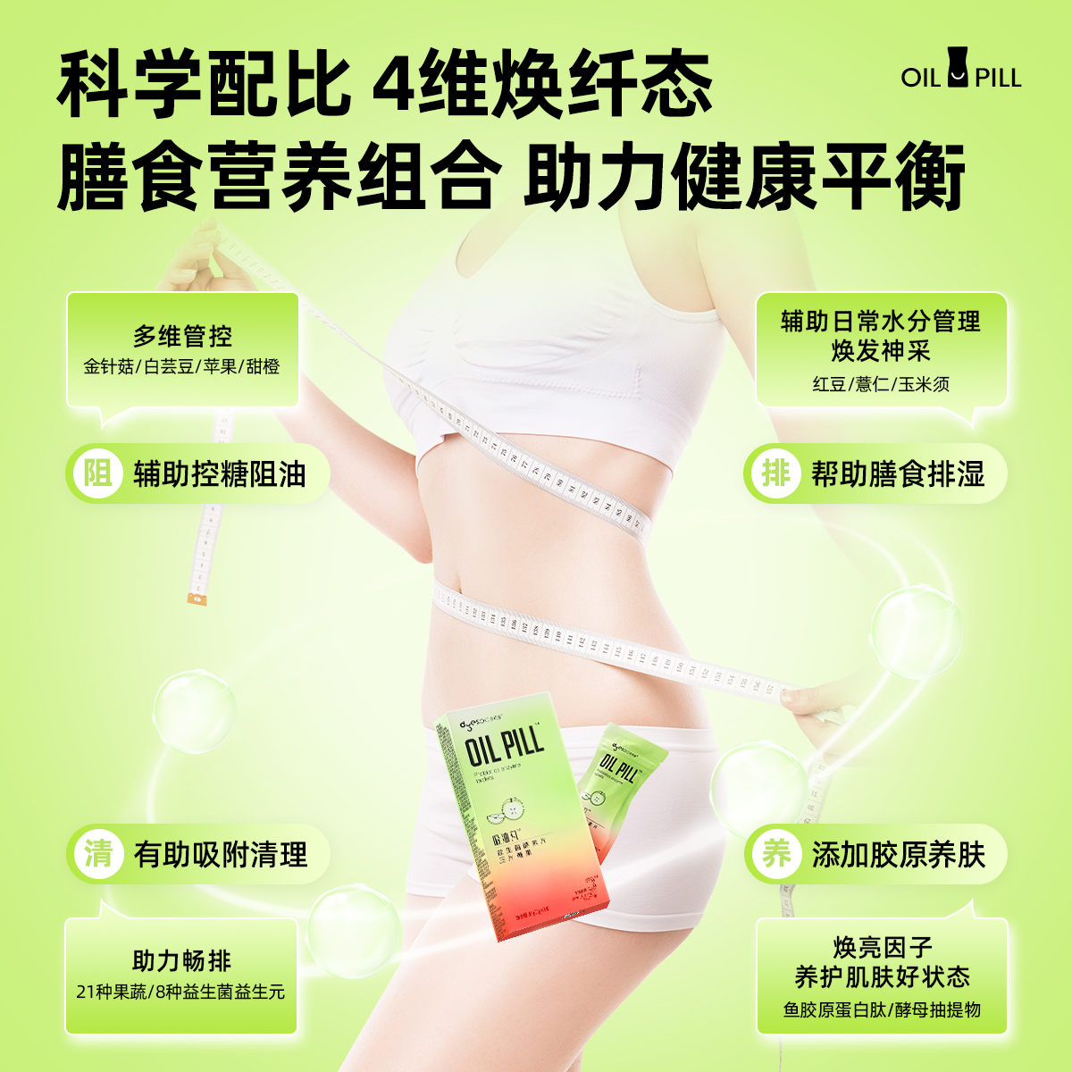 多燕瘦吸油丸酵素咀嚼片白芸豆大餐备阻断益生菌元非果冻14粒/包