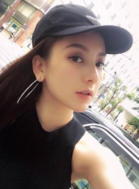 亚马逊热卖 进口AAA水钻欧美夸张镶钻大圈街舞hiphop耳环耳圈