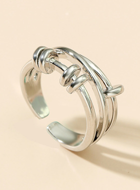 韩版复古多层指环网红同款