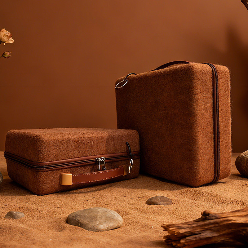 高端毛毡手提箱商务礼品箱实用伴手礼送客户员工客户礼物收纳箱,淘宝优惠券,粉丝福利购,淘宝优惠卷