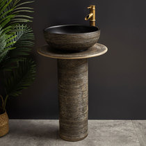 Column basin washbasin washbasin floor type integrated column type balcony small family type pool Home Courtyard Outdoor
