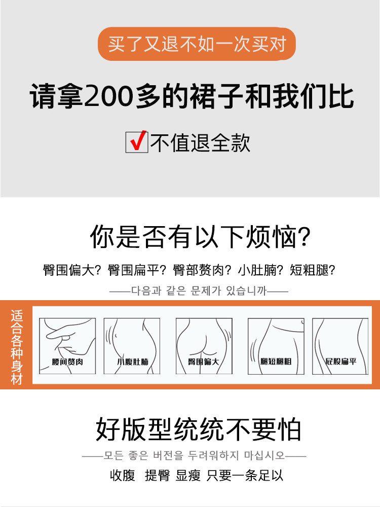 牛仔裙春季2022新款高腰胖mm a字裙 町佐半身裙