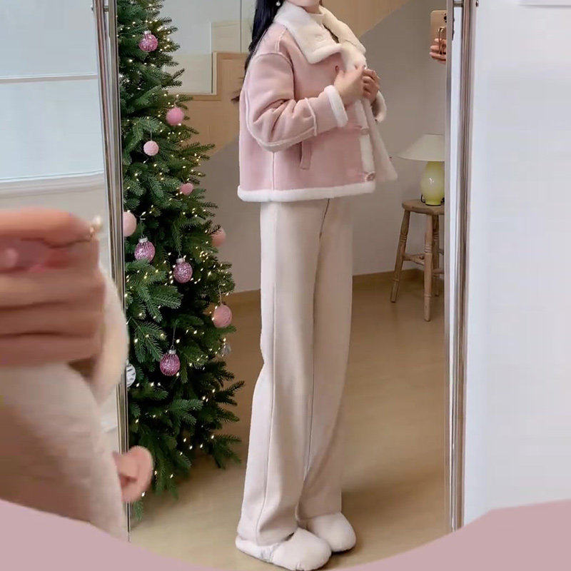 加厚加绒裤子女冬季新款2026爆款小个子女裤直筒窄版阔腿裤女秋冬,淘宝优惠券,粉丝福利购,淘宝优惠卷