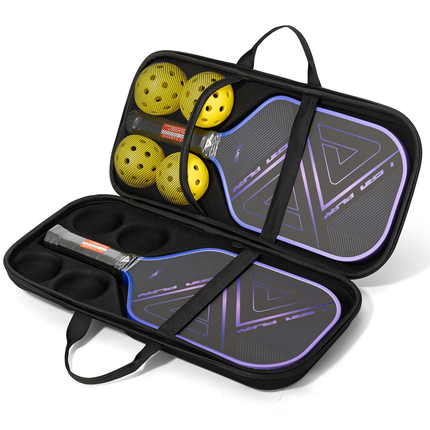 Professional pickleball racket hard shell portable storage bag
