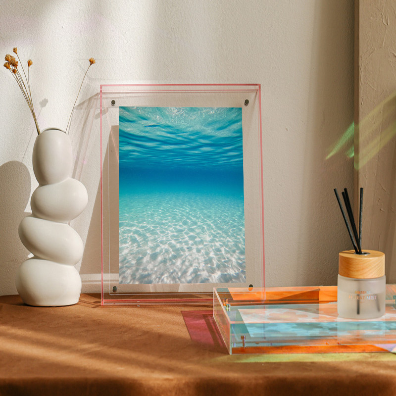 北欧风大海风景装饰画客厅餐厅亚克力框挂画唯美蓝色治愈系摆画,淘宝优惠券,粉丝福利购,淘宝优惠卷