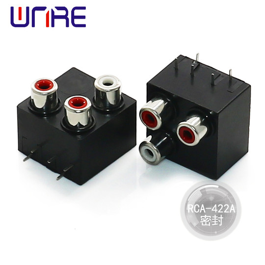 RCA-422 sealed AV socket audio interface