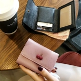 Кожаный бумажник, короткая модная брендовая ультратонкая сумка через плечо, воловья кожа, коллекция 2023, из натуральной кожи