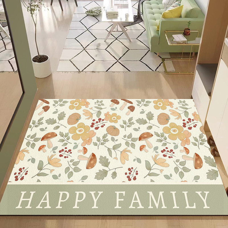 花朵入户门皮革地垫大门口家用脚垫门垫进门pvc家用地毯可擦免洗,淘宝优惠券,粉丝福利购,淘宝优惠卷