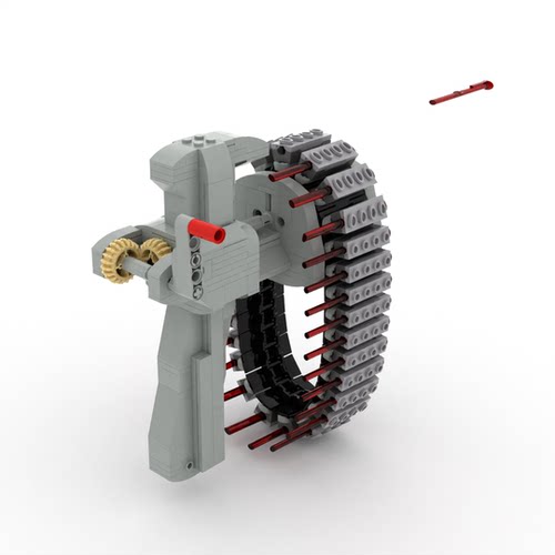 小小工程师国产机器人积木电动工程机械组模型科技拼装速射枪套装 - 图1