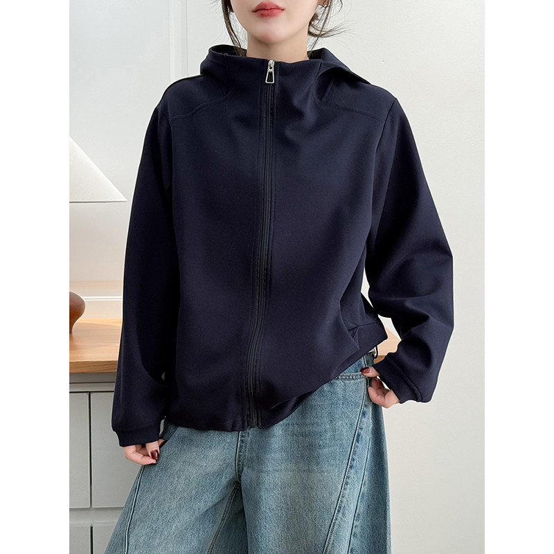 大码女装2026新款春秋季连帽卫衣运动外套女胖mm宽松显瘦开衫上衣,淘宝优惠券,粉丝福利购,淘宝优惠卷