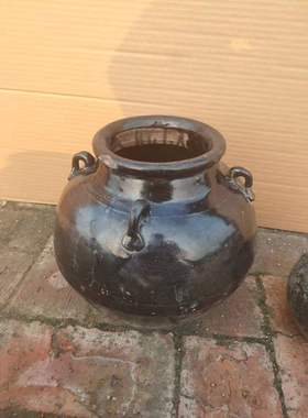 民俗老物件农村摆件酒坛子陶罐老罐子腌菜罐怀旧收藏民宿农家乐