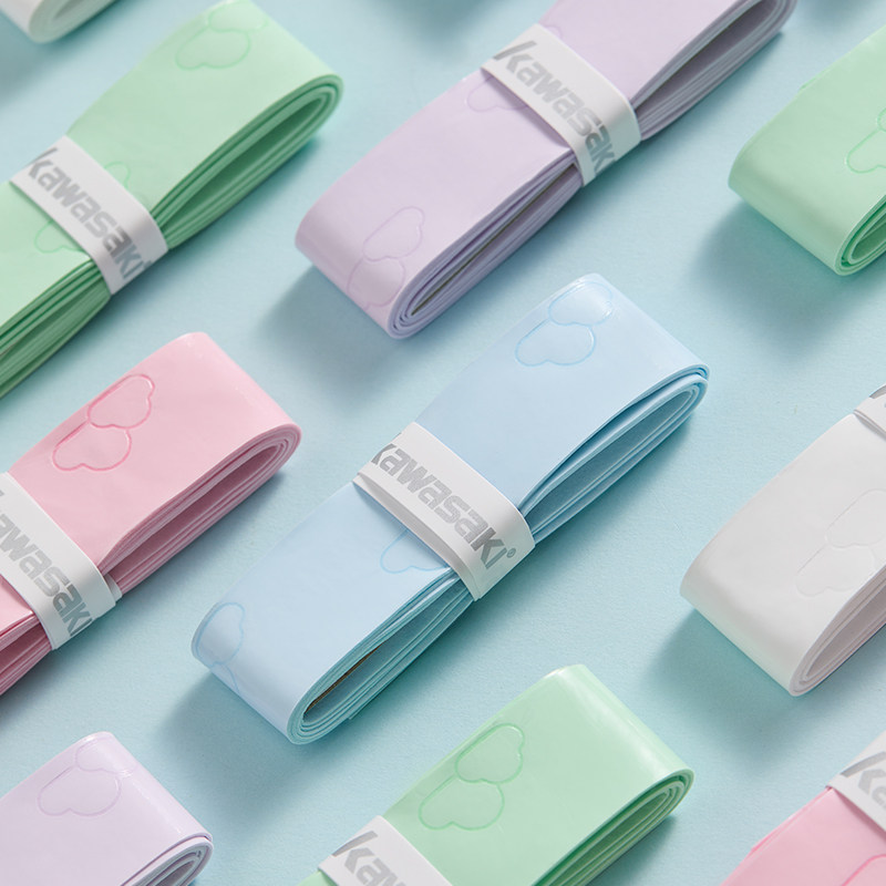 kawasaki川崎羽毛网球拍手胶正品耐磨吸汗带防滑光面手柄轻云奶胶,淘宝优惠券,粉丝福利购,淘宝优惠卷