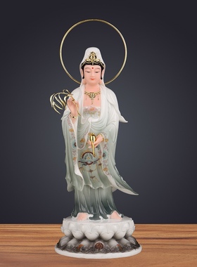 西方三圣佛像阿弥陀佛大势至观世音菩萨站像佛堂神像三圣摆件