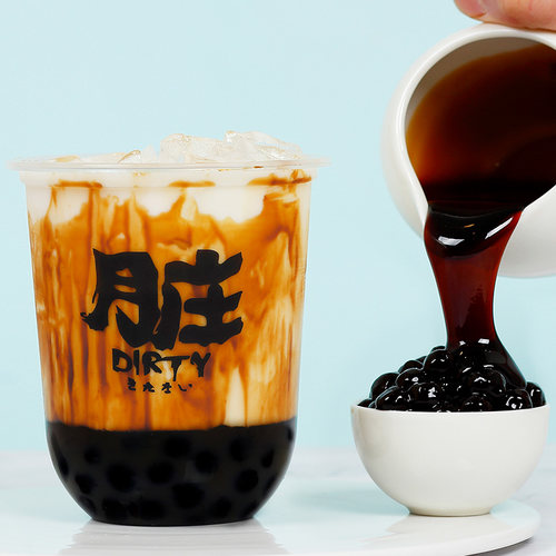广禧优品黑糖糖浆2.5kg 鹿角巷脏脏奶免煮冲绳风味珍珠奶茶店商用 - 图0