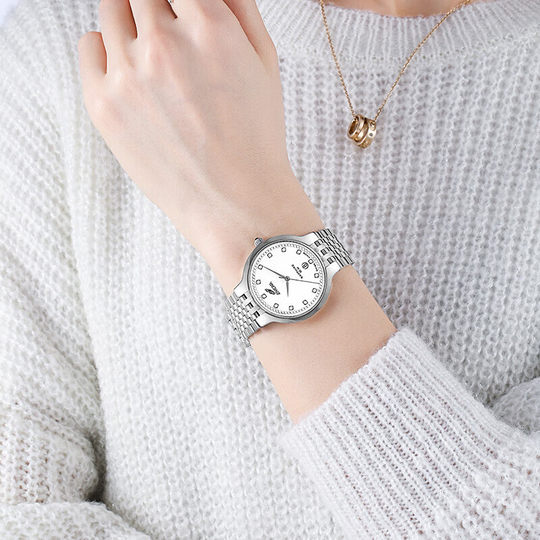 Enicar英纳格女士石英手表镶锆石简约超薄瑞士腕表955/33/2772aP