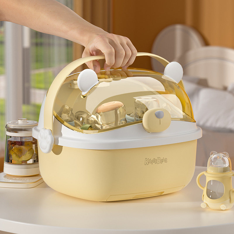 奶瓶收纳箱沥水架晾干架便捷防尘宝宝婴儿专用辅食工具餐具收纳盒,淘宝优惠券,粉丝福利购,淘宝优惠卷