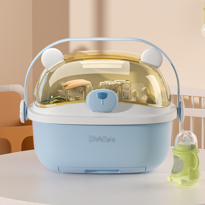 奶瓶收纳箱沥水架晾干架便捷防尘宝宝婴儿专用辅食工具餐具收纳盒,淘宝优惠券,粉丝福利购,淘宝优惠卷