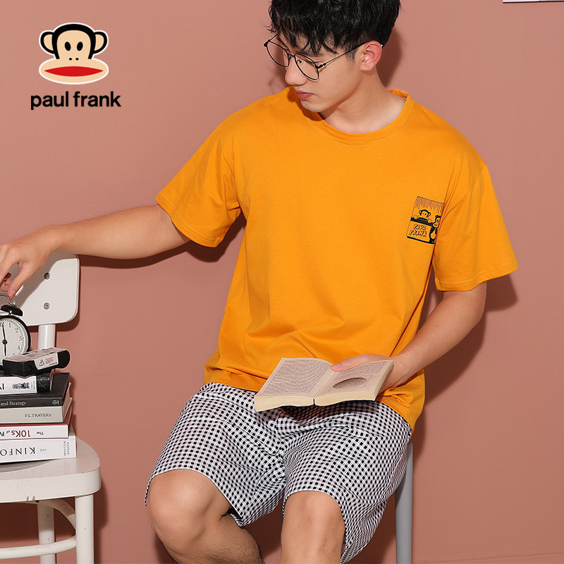 大嘴猴夏季纯棉卡通短袖短裤睡衣 希芙诗睡衣/家居服套装