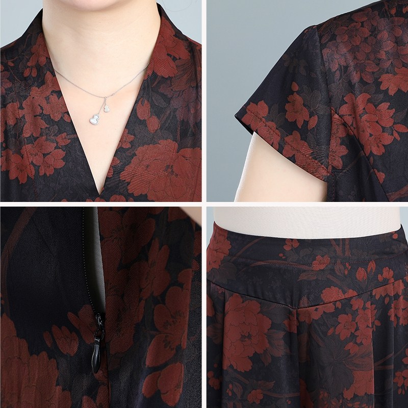 母亲节洋气妈妈夏装两件套装阔腿裤 凯姿莎中老年女装