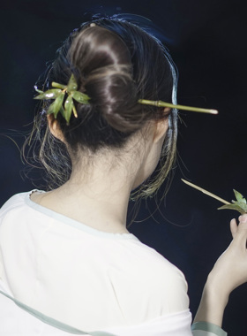 {花开离别}·竹叶簪   汉服 茶服 复古 中国风配饰 发饰 簪子