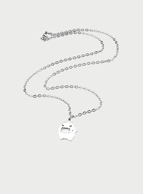 钛钢吊坠 甜酷奶凶泡泡小怪兽情侣项链男潮夏小众设计可爱吊坠女