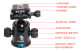 SLR damping spherical rotating panoramic head
